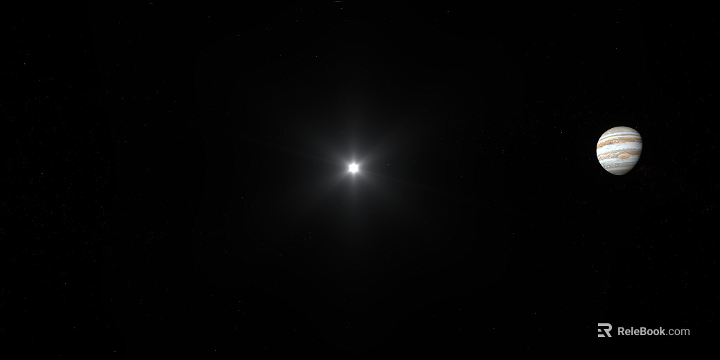 Outer Space Jupiter HDR texture