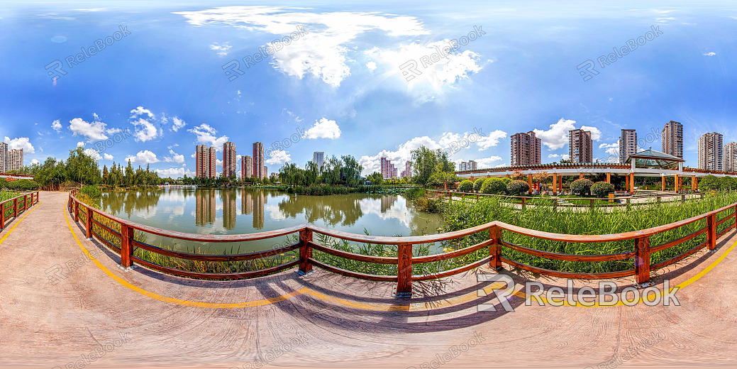 HDR Green Trailway Forest Leisure Riverside texture