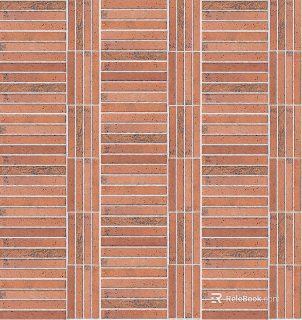 Red long brick texture