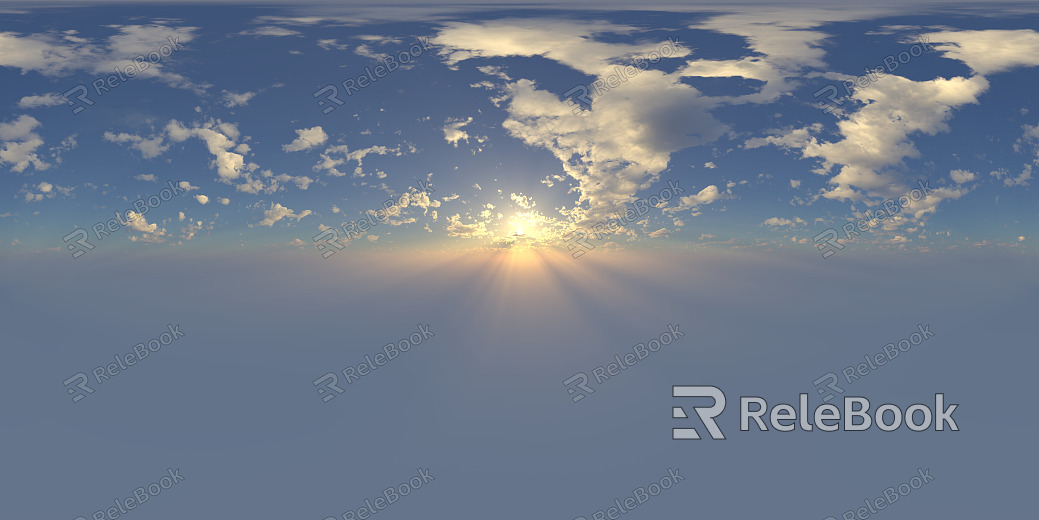 Sunrise Sunset Cloudy Blue Sky Landscape Landscape HDR texture