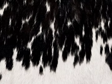 Black and white animal fur decorative fabric 3d model