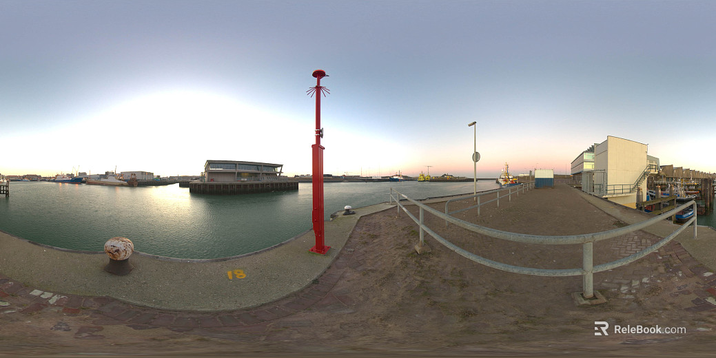 City Pier Dusk Sunset HDR texture