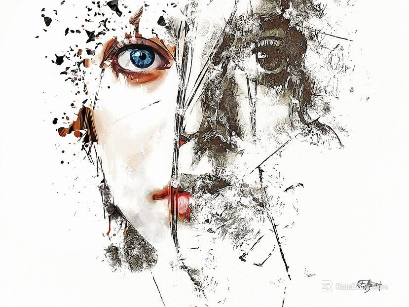 figure painting texture