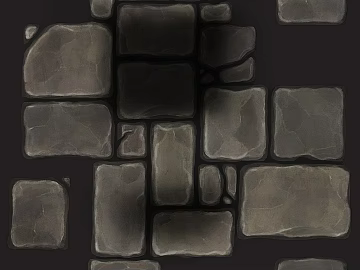 Dark gray irregular slate courtyard ground texture (ID:ffaeh045291)