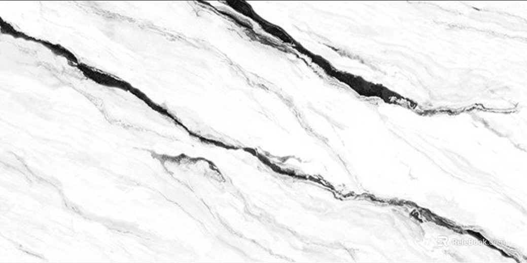 Black and White Large Flower White Marble Wall Countertop texture