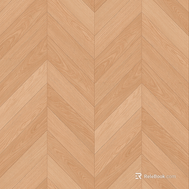 Warm Yellow Fishbone Wood Floor texture