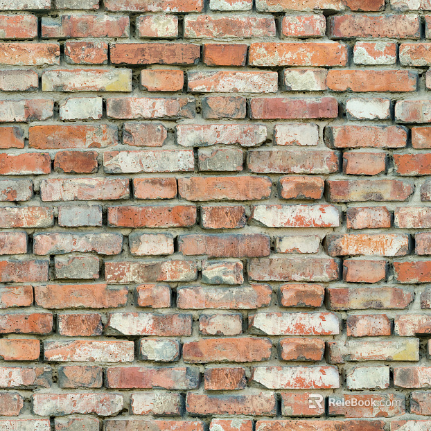 brick wall dilapidated cement red brick wall texture