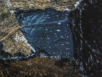 Black Gold Rock Architectural Finish Stone texture (ID:ffaeh823096)