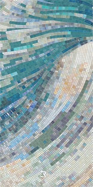 Mosaic landscape mosaic tiles texture
