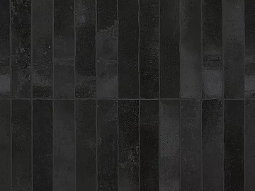 Black strip stone mosaic wall decoration texture (ID:ffaeh198351)