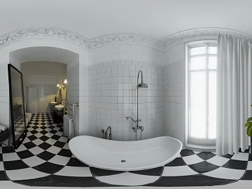 Modern Indoor Daytime Toilet HDRI texture (ID:ffach345905)