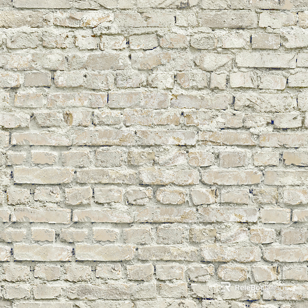Aging and old white brick wall outdoor wall brick texture