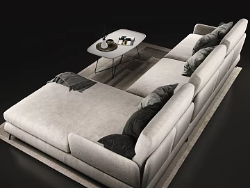 modern light gray flannel sofa living room furniture texture (ID:ffaeh842556)