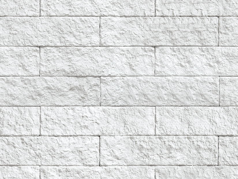 White culture stone interior wall texture