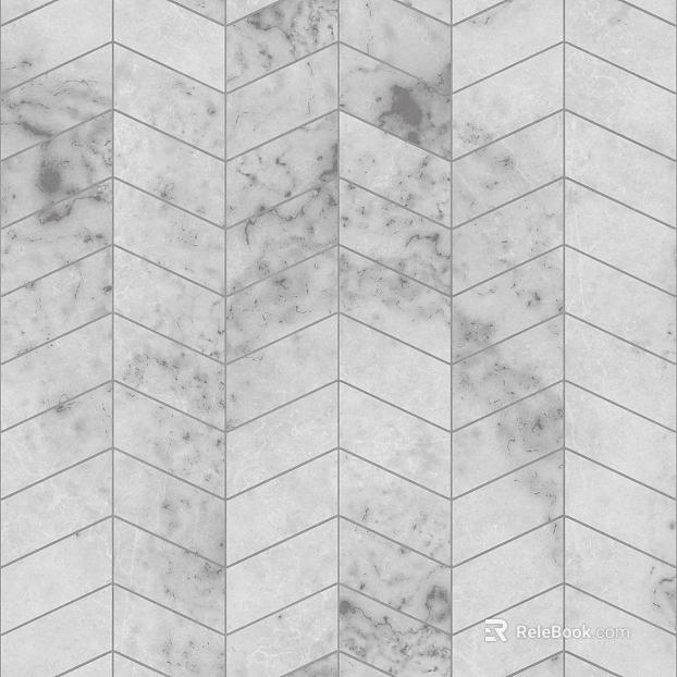 Light gray marble herringbone tile texture
