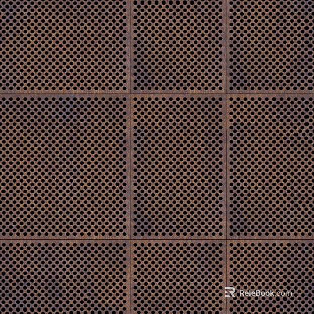 Perforated sheet metal texture