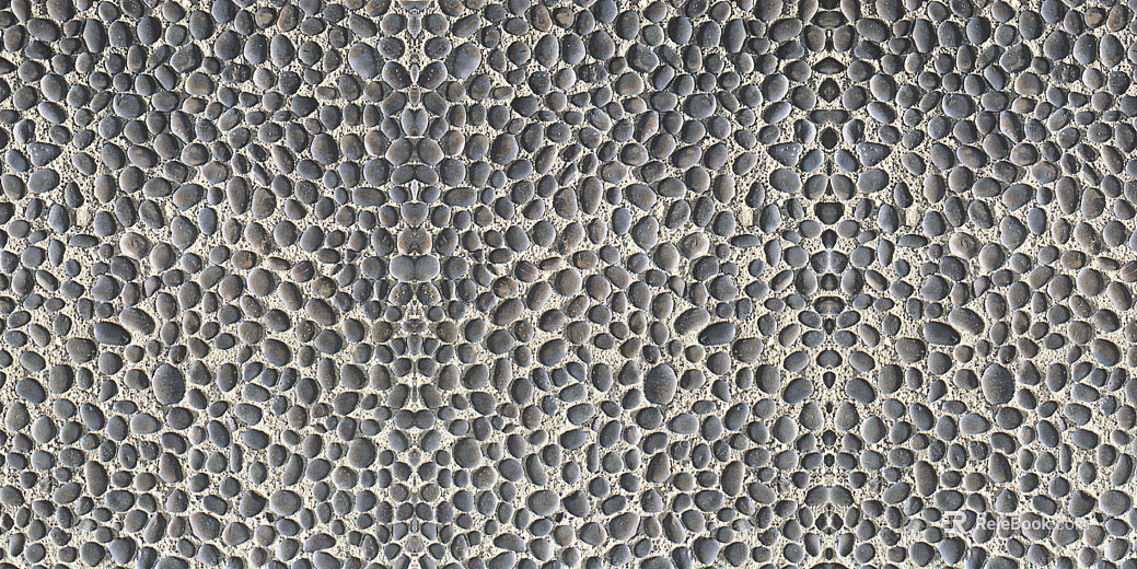 Gravel cobblestone ground texture