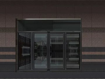 Deep gray frame glass door shop entrance texture (ID:ffaeh527589)