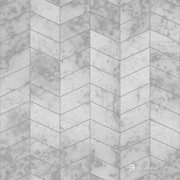 Light gray marble fishbone brick wall ground texture