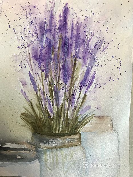 Plant painting texture