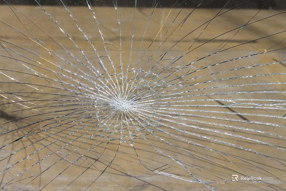 Broken glass texture