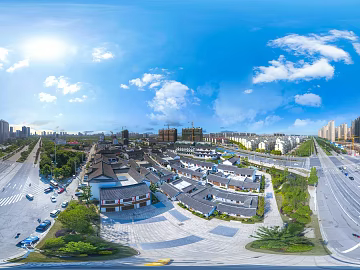 HDR urban ecological greening panorama texture (ID:ffach405203)