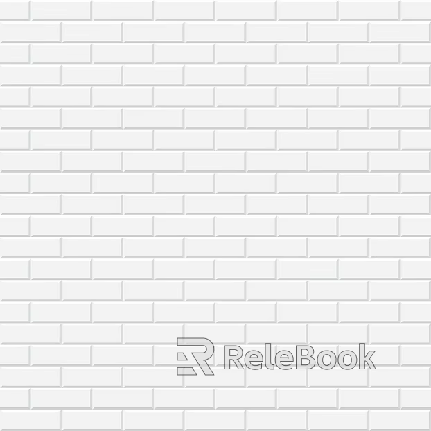 Brick wall bump texture white tile seamless texture