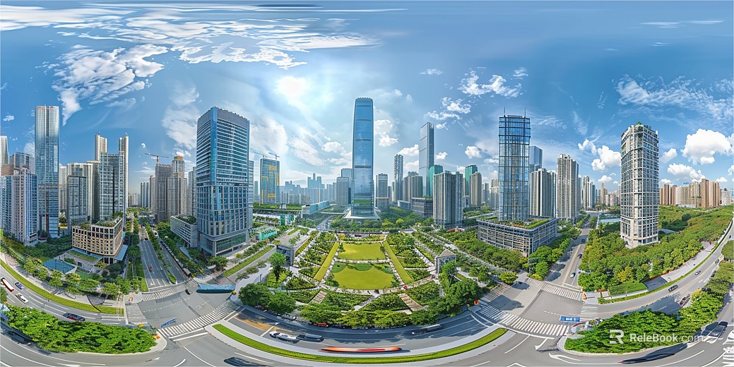 City Daytime Clear Sky HDR texture