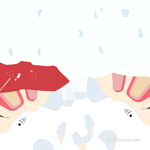 Red and white simple abstract decorative painting texture