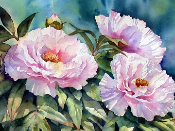 Flower Painting Hanging Painting Decorative Painting Plant Painting texture (ID:ffach657370)