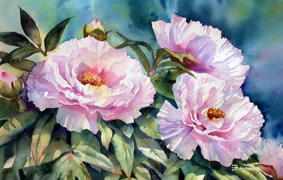 Flower Painting Hanging Painting Decorative Painting Plant Painting texture