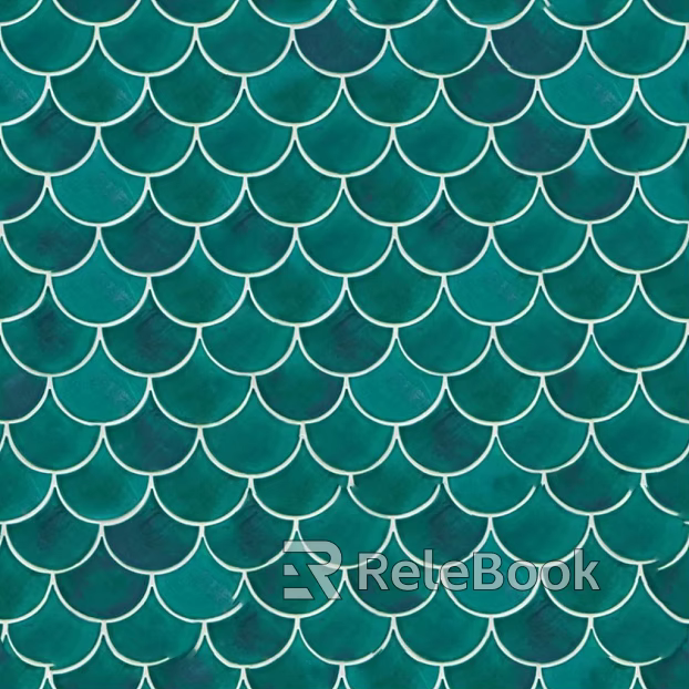 Feather Tile Nordic Plaid Dark Green Toilet Tile Seamless texture