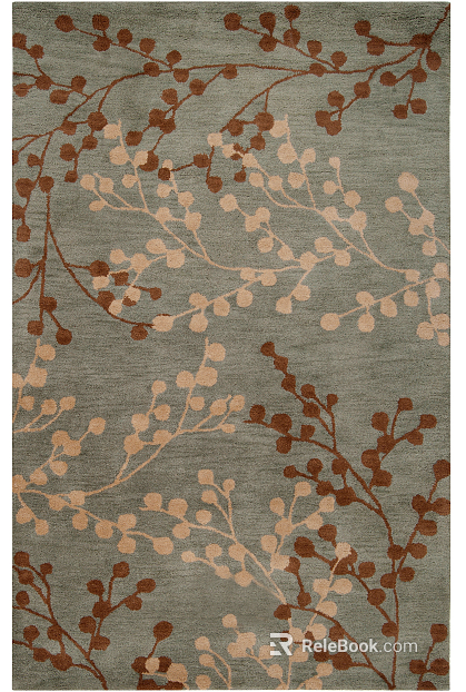 Chinese plant carpet texture