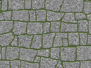 Outdoor grass-planting brick texture (ID:ffach197045)