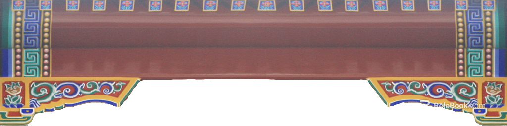 Chinese ancient building painted beam Fang texture