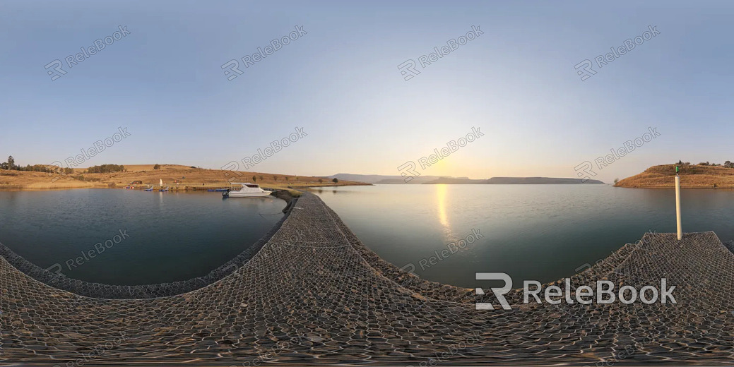 Outdoor Park Water Surface Daytime Sunny Day HDR texture