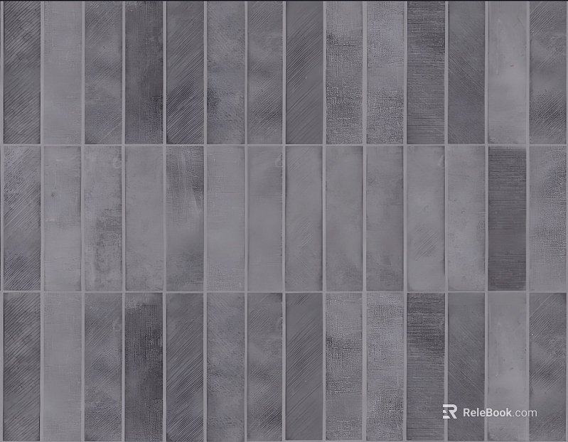 Gray Strip Brick Kitchen and Bathroom Wall Tile texture