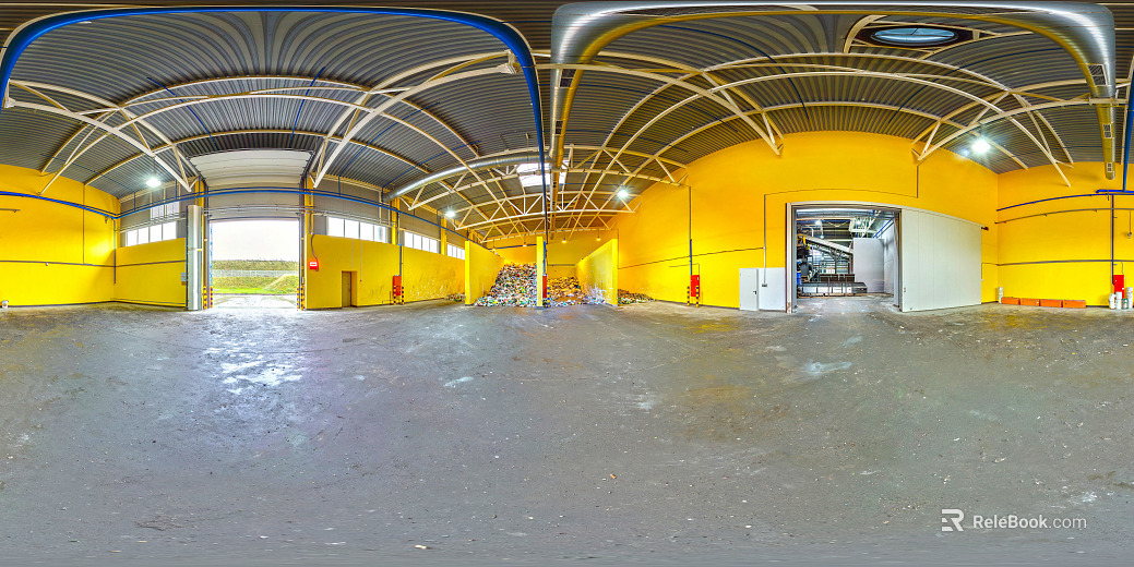 Indoor HDR Warehouse HDR Factory Processing Factory Warehouse Storage Room texture