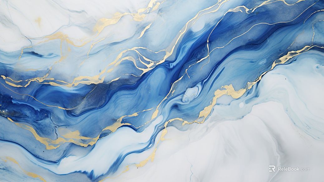 Blue Gold Luxury Stone texture