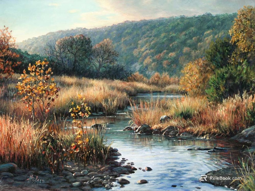 landscape painting texture