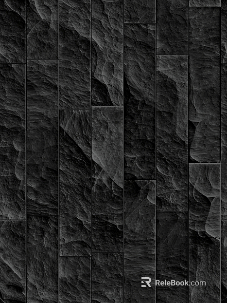 Black natural texture concave-convex culture stone texture
