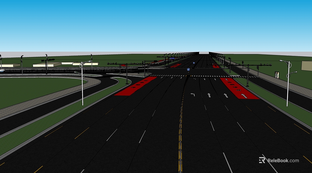 Traffic Scenes of Urban Main Road texture