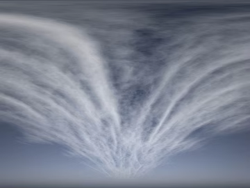 Blue Sky and White Clouds Day HDR Map 3d model