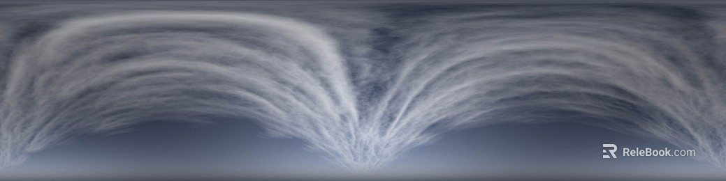 Blue Sky and White Clouds Day HDR Map texture