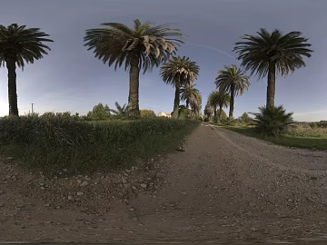 Outdoor Field Road Daytime HDR texture (ID:ffabg97511)