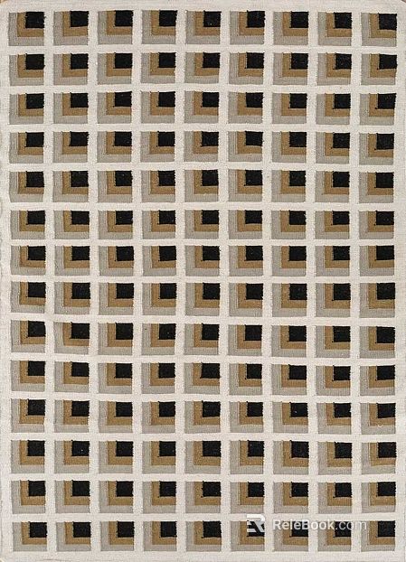 Rice black brown geometric check carpet living room texture