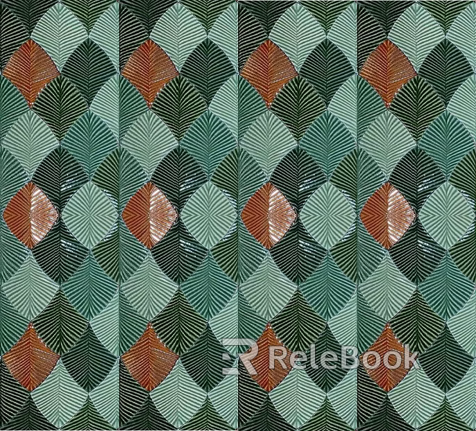 feather brick green feather brick texture