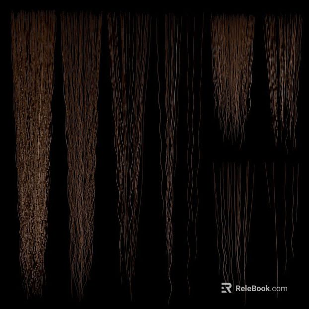 Brown dry branch soft decoration material texture