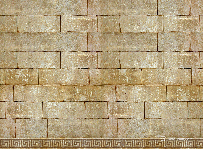brick wall yellow wall tile texture