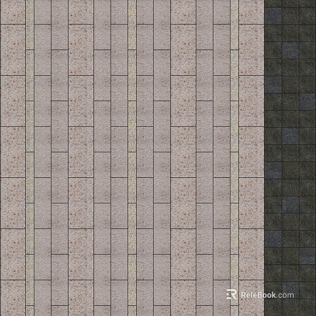 Light gray imitation stone permeable brick outdoor pavement texture